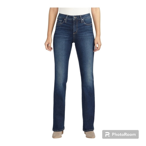 Silver jeans Infinite fit boot cut leg faded medium wash jeans - Picture 1 of 12